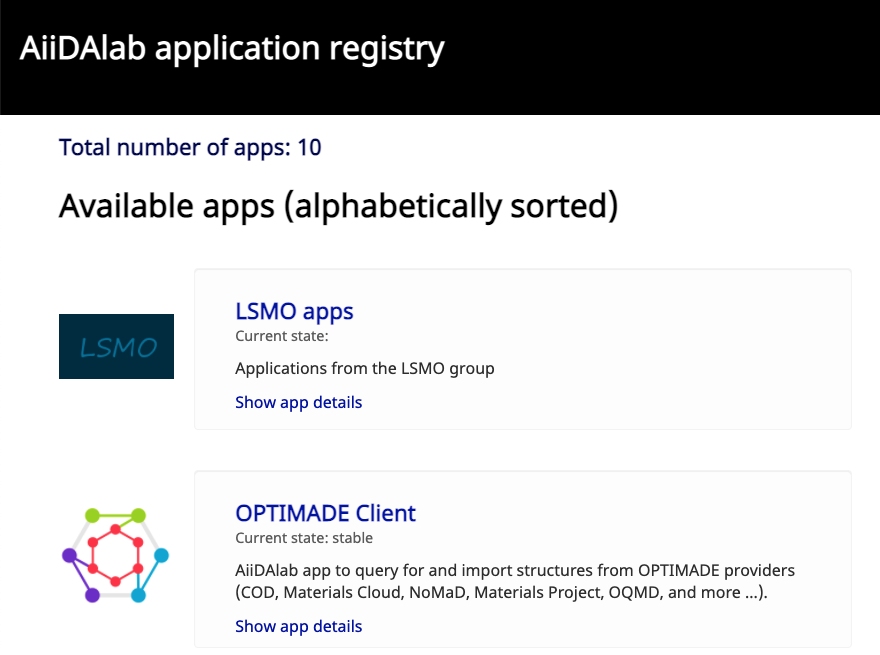 App Registry